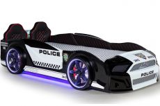 Дитяче ліжко машина Police 500 Full Extra Black 190х90 см